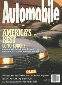 AUTOMOBILE 1993 JULY - MEARS, XJ12, ESPRITE TURBO, SCHMITT ART, NY-ER, EXPO LRV