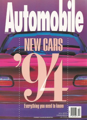AUTOMOBILE 1993 OCT - NEW CARS, Z28, RX-7, SAAB AERO