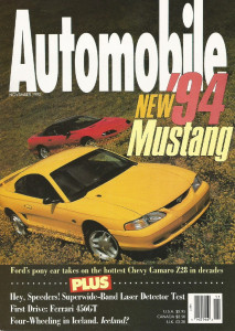 AUTOMOBILE 1993 NOV - Z28 v STANG GT, CAMRY XLE, ROMEO 164LS, FERRARI 456 GT