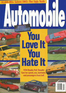 AUTOMOBILE 1994 AUG - 911 CARRERA 900SE-T,SENNA, SATURN SW2 SAAB 900SE, BENTLEY