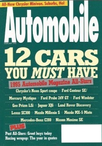 AUTOMOBILE 1995 FEB - TWELVE BEST CARS, 9000CDE