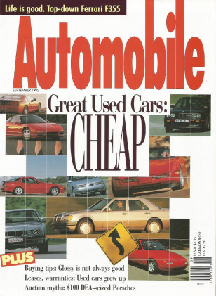 AUTOMOBILE 1995 SEPT - FERRARI F355 SPIDER, WRX, MAXIMA SE, AUDI 100
