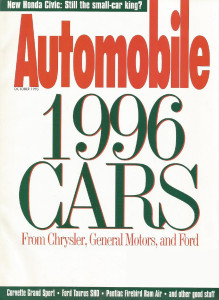 AUTOMOBILE 1995 OCT - COBRA, SHO, WS6, Z28/SS, CIVIC