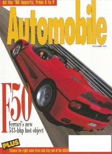 AUTOMOBILE 1995 NOV - MIATA M SPEEDSTER, F50, A4, M3