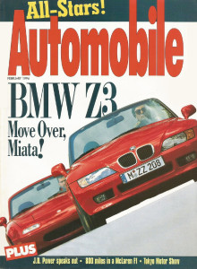 AUTOMOBILE 1996 FEB - NEW BMW M3, McLAREN F1 TESTED