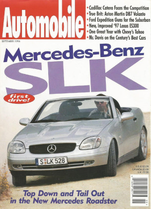 AUTOMOBILE 1996 SEPT - BUGATTI 54, SLK, DB7, ES300