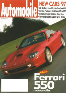 AUTOMOBILE 1996 OCT - HONDA INDY, FERRARI 550, E500