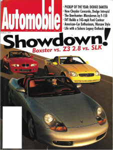 AUTOMOBILE 1997 MAR - BOXSTER vs. SLK230 vs. Z3, +8