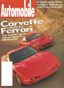 AUTOMOBILE 1997 JULY - VETTE v FERRARI, CLK320, 911-T