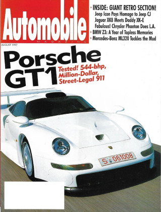 AUTOMOBILE 1997 AUG - 240Z, PORSCHE 911 GT1, Z3, XKE