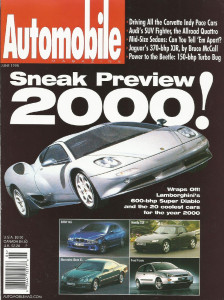 AUTOMOBILE 1998 JUNE - VETTE PACERS, PANOZ, ALLROAD
