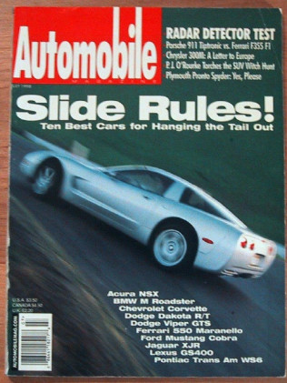 AUTOMOBILE 1998 JULY - DRIFTING, '63 RIVIERA, MOMO