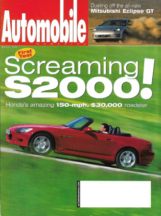 AUTOMOBILE 1999 AUG  - S2000, SKID-CONTROL, MIATA, FORD KA, ECLIPSE GT, HONDA*