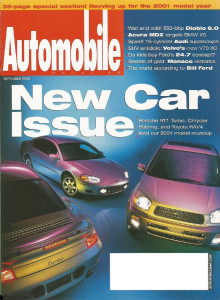 AUTOMOBILE 2000 SEPT - NEW CARS, DIABLO, MONACO G. P.