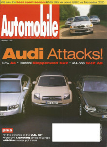 AUTOMOBILE 2001 JAN - STEPPENWOLF, LIGHTNING, OPEL