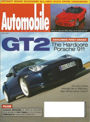 AUTOMOBILE 2001 APR - AUTO UNION, 911 GT2, CHEEVER
