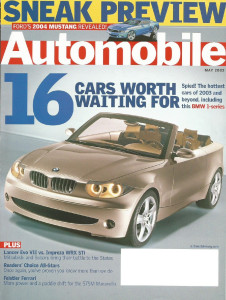 AUTOMOBILE 2002 MAY - EVO VII vs. WRX Sti, PT CRUISER