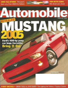 AUTOMOBILE 2003 FEB - MUSTANG, ISO GRAFO, CORVAIR, V12