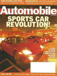 AUTOMOBILE 2003 APR - VIPER COMP-COUPE, M3, RX-8