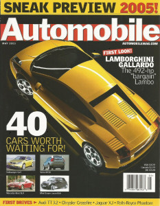 AUTOMOBILE 2003 MAY - MICHAEL SCHUMACHER, CROSSFIRE