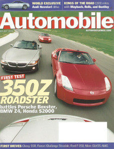 AUTOMOBILE 2003 AUG - ROADSTER SHOOTOUT, BUGATTI 57G