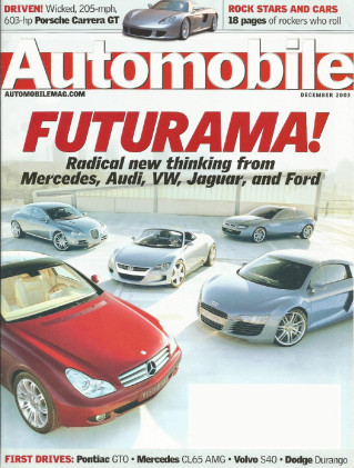 AUTOMOBILE 2003 DEC - PORSCHE CARRERA GT, MATRIX, CL65