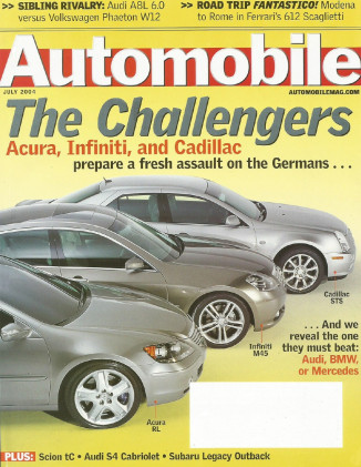 AUTOMOBILE 2004 JULY - A. ZANARDI, SCION tC, A8Lvs.W12