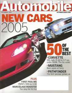 AUTOMOBILE 2004 SEPT - CORVETTE, M5, MURCIELAGO, KAHN