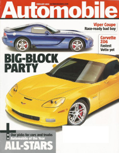 AUTOMOBILE 2005 FEB - CAYENNE, Z06, BOXSTER vs. SLK