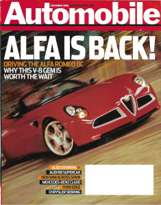 AUTOMOBILE 2006 DEC - R8, IGGY POP, ALFA 8C, COUNTACH