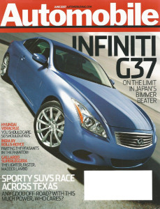 AUTOMOBILE 2007 JUNE - G37, GALLARDO SUPERLEGGERA