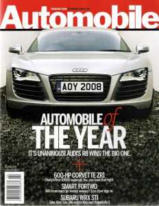 AUTOMOBILE 2008 FEB - R8, NEW ZR1, WRX STi, REVENTON