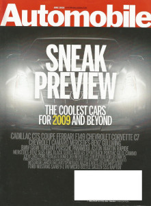 AUTOMOBILE 2008 JUNE - C7 VETTE, FERRARI F149, AUDI R8 TDI, FIAT 500