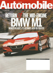 AUTOMOBILE 2008 JULY - NEW BMW M1, 599GTB vs DBS, CHALLENGER