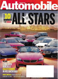 AUTOMOBILE 2010 FEB - DYER RALLY COURSE,FERRARI 458 ITALIA,MERCEDES SLS AMG