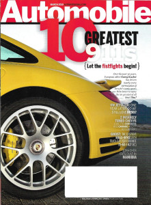 AUTOMOBILE 2010 MAR - 10 GREATEST 911'S, VE JETTA TDI, ROLLS-ROYCE, BMW X5
