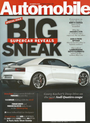 AUTOMOBILE 2010 DEC - PORSCHE Spcl, SESTO ELEMENTO, CORVAIR V8