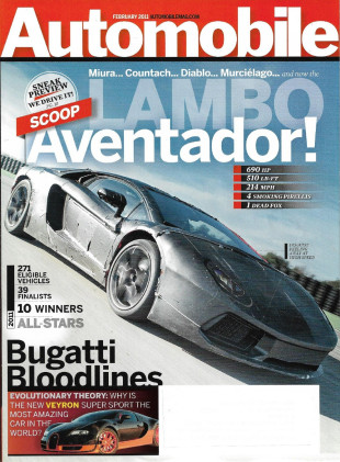 AUTOMOBILE 2011 FEB - LAMBO AVENTADOR, BUGATTI, VEYRON