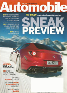 AUTOMOBILE 2011 JUNE - VOLVO 1800, INDY, JAG B99, VIRAGE, M35h