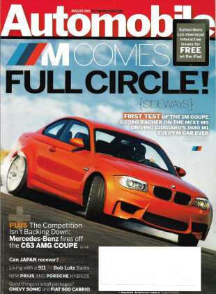 AUTOMOBILE 2011 AUG - 1M COUPE, M5, C63 AMG COUPE, SONIC, FIAT 500 CABRIO