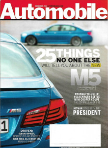 AUTOMOBILE 2011 DEC - VELOSTER, BEETLE, MINI COOPER COUPE, IMPREZA, REGAL GS