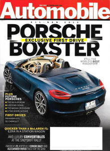 AUTOMOBILE 2012 MAY - BOXSTER, 918, MACAN CROSSOVER, CAYENNE, PANAMERA GTS
