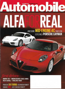 AUTOMOBILE 2013 DEC - BMW X5, MERCEDES S63 AMG, KIA SOUL, VOLVO V60, 911 TURBO