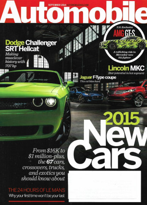 AUTOMOBILE 2014 SEPT - CHALLENGER SRT HELLCAT, JAGUAR F-TYPE COUPE, LINCOLN MKC