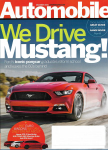 AUTOMOBILE 2014 DEC - RANGE ROVER, MUSTANG, JAGUAR XFR-S, M-B CLS63 AMG, AVANT