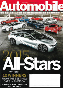 AUTOMOBILE 2015 JAN - ALL STARS, CORVETTE Z06, MERCEDES AMG GT S vs 911 GTS