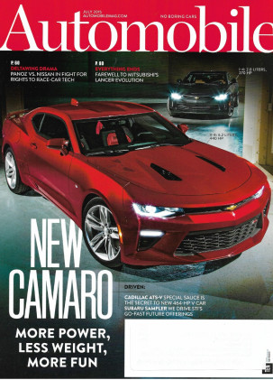 AUTOMOBILE 2015 JULY - LANCER EVOLUTION, NEW CAMARO, CADILLAC ATS-V, SUBARU STi