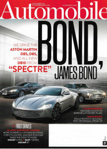 AUTOMOBILE 2015 DEC - ASTON MARTIN DB5, DBS, DB10, CAMARO, SHELBY GT350, JAG XF