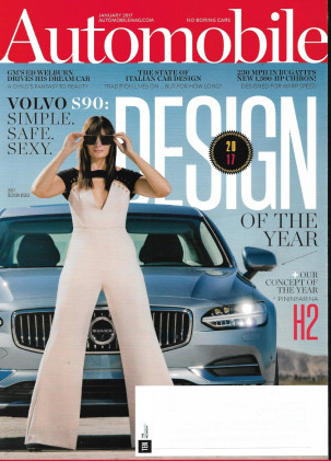 AUTOMOBILE 2017 JAN - VOLVO S90, PININFARINA H2 CONCEPT, PANAMERA, FIAT 500X