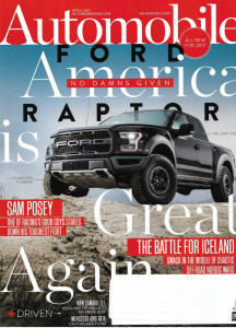 AUTOMOBILE 2017 APR - CAMARO ZL1, MERCEDES AMG-GT R, '63 MORGAN 4/4 SERIES IV